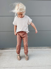 Load image into Gallery viewer, Pocket Sweats: Rosy Brown, Boysenberry, Cafe