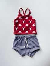 Load image into Gallery viewer, Indigo Cord Shorties + Play Shorts