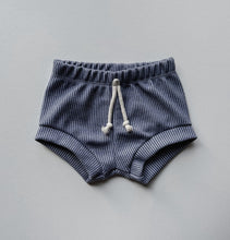 Load image into Gallery viewer, Indigo Cord Shorties + Play Shorts