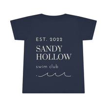 Load image into Gallery viewer, "Sandy Hollow Swim Club" Toddler Tee - Local Swimming Spot Summer Tee