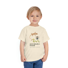 Load image into Gallery viewer, "Everybody's Friend" Toddler T-Shirt - Hello Creepy Crawlies Bugs, Spiders, and Snakes
