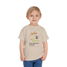 Load image into Gallery viewer, "Everybody's Friend" Toddler T-Shirt - Hello Creepy Crawlies Bugs, Spiders, and Snakes