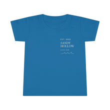 Load image into Gallery viewer, "Sandy Hollow Swim Club" Toddler Tee - Local Swimming Spot Summer Tee