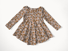 Load image into Gallery viewer, Sloane Long Sleeve Twirl Dress: Pink Floral