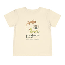 Load image into Gallery viewer, "Everybody's Friend" Toddler T-Shirt - Hello Creepy Crawlies Bugs, Spiders, and Snakes