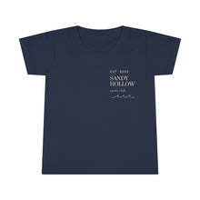 Load image into Gallery viewer, "Sandy Hollow Swim Club" Toddler Tee - Local Swimming Spot Summer Tee