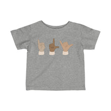 Load image into Gallery viewer, "ILY" American Sign Language Infant Tee