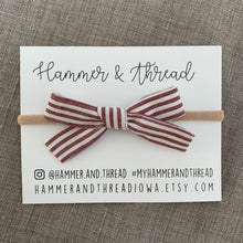 Load image into Gallery viewer, Upcycled Fabric Hair Bows