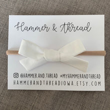 Load image into Gallery viewer, Upcycled Fabric Hair Bows