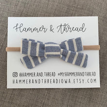 Load image into Gallery viewer, Upcycled Fabric Hair Bows