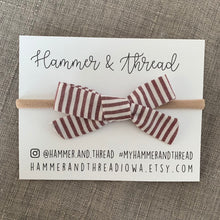 Load image into Gallery viewer, Upcycled Fabric Hair Bows