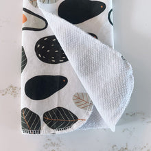 Load image into Gallery viewer, reusable paperless towels in avocado pattern for green house cleaning and zero-waste family