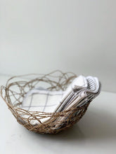 Load image into Gallery viewer, linen paperless towel, handmade unpaper towel, textured cloth paper towel, reusable cotton paper towel, budget gift, gift under 40, gift under 50, gift under 100, farmhouse kitchen, practical gift, for women, for cleaner, for teacher, eco-friendly stocking stuffer, zero waste cleaning product, green kitchen, lint free cleaning cloth, handmade in the USA, made in South Dakota, small shop, small business