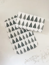 Load image into Gallery viewer, Christmas Tree Paperless Towel, 3ply Holiday Cloth Paper Towel, Reusable Paper Towel, Kitchen Towel, Cloth Paper Towels, Eco Stocking Stuffer, gifts under $50, gifts to save money, eco-friendly christmas, plastic-free christmas, zero-waste gift, eco-friendly housecleaning products, scandinavian christmas trees, holiday kitchen decor, useful holiday decor
