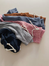 Load image into Gallery viewer, Cashmere Waffle Lounge Pants + Fitted Raglan