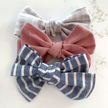 Load image into Gallery viewer, Upcycled Pinwheel Hair Bows