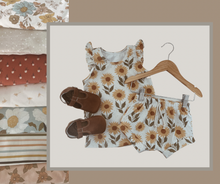 Load image into Gallery viewer, Tossed Wildflower Flutter Tee + Shorties