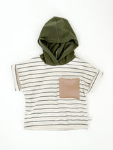 Load image into Gallery viewer, Hooded Dolman Pocket Tee
