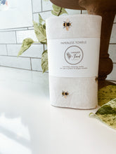 Load image into Gallery viewer, reusable cloth paper towels in honeybee print for green house cleaning product