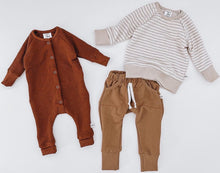 Load image into Gallery viewer, Lennon Snap Romper: Organic Waffle