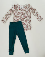 Load image into Gallery viewer, Ruffled Long Sleeve Tee + Jade Leggings Set