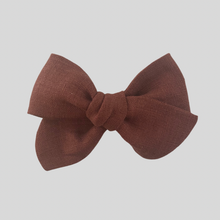 Load image into Gallery viewer, Linen Pinwheel Bow: 6 colors