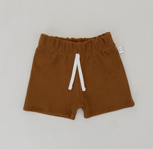 Load image into Gallery viewer, Salem Cargo Shorts in Olive, Rose, and Maple Rib Knit