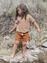 Load image into Gallery viewer, Salem Cargo Shorts in Olive, Rose, and Maple Rib Knit