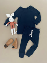 Load image into Gallery viewer, Cashmere Waffle Lounge Pants + Fitted Raglan