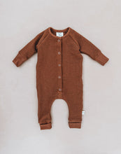 Load image into Gallery viewer, Lennon Snap Romper: Organic Waffle