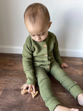 Load image into Gallery viewer, Lennon Snap Romper: Organic Waffle