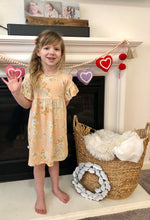 Load image into Gallery viewer, Evie Dress in Peach Floral