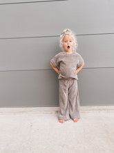 Load image into Gallery viewer, Relaxed Tee + Maren Wide Leg Pants Chenille Crochet Set