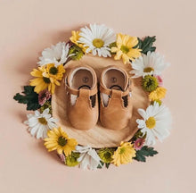 Load image into Gallery viewer, Premium Leather Desert Sand T-Bar Shoes