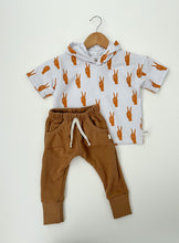 Load image into Gallery viewer, Hooded Boxy Tee: Peace Sign Hands
