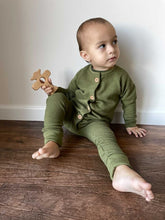 Load image into Gallery viewer, Lennon Snap Romper: Organic Waffle