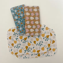 Load image into Gallery viewer, Pears, Strawberries, and Blue Floral Paperless Towels