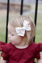 Load image into Gallery viewer, Gold Plaid Hair Bow