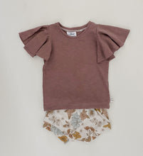 Load image into Gallery viewer, Mila Flutter Tee + Butterfly Garden Shorties Set