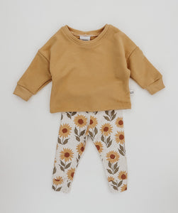 Ari Boxy Pullover Sweatshirt: Sunflower