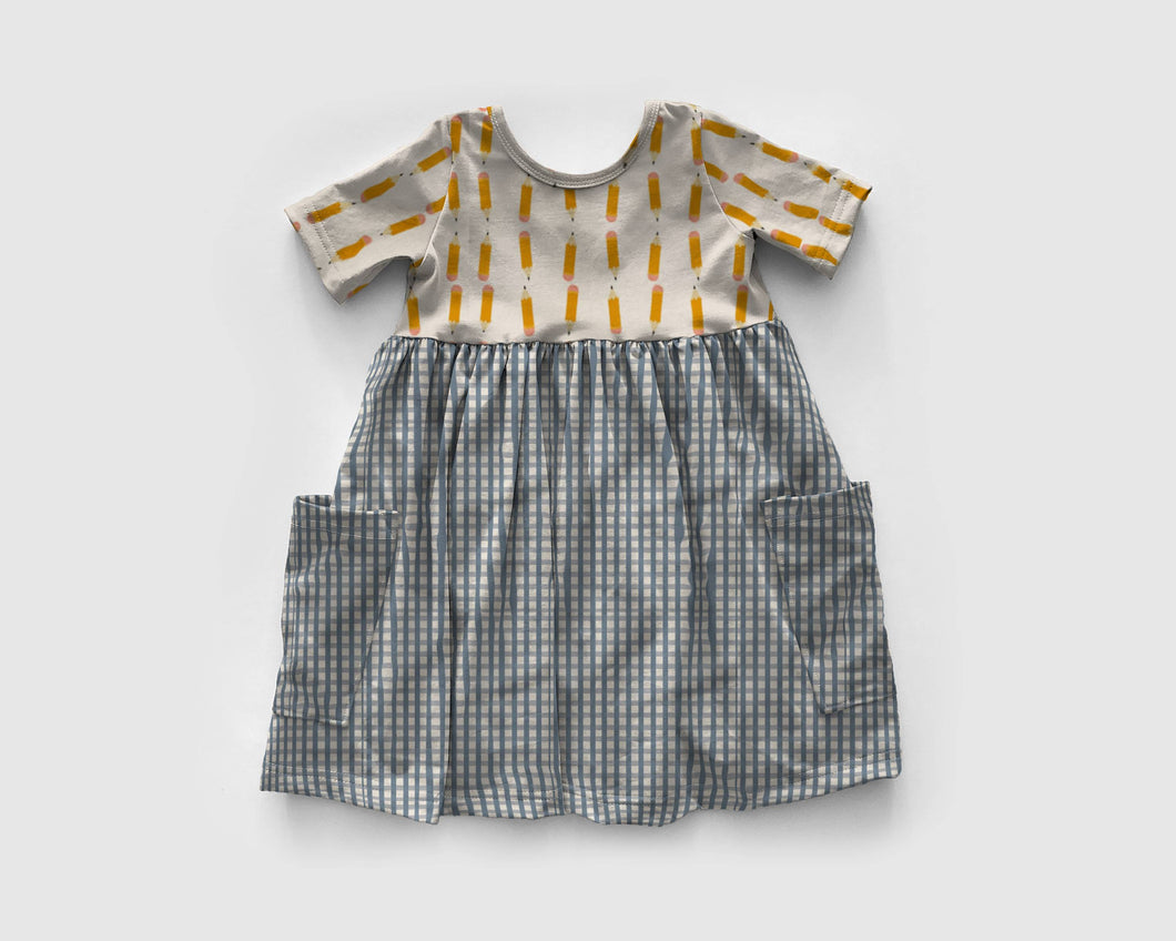 Addie Short-Sleeved Dress (NO POCKETS): Back to School Capsule