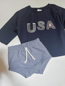 USA Applique Dolman Pullover
