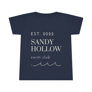 "Sandy Hollow Swim Club" Toddler Tee - Local Swimming Spot Summer Tee
