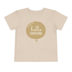"Hello Sunshine" Toddler Short Sleeve Tee