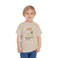 Load image into Gallery viewer, &quot;Everybody&#39;s Friend&quot; Toddler T-Shirt - Hello Creepy Crawlies Bugs, Spiders, and Snakes
