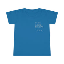 Load image into Gallery viewer, &quot;Sandy Hollow Swim Club&quot; Toddler Tee - Local Swimming Spot Summer Tee
