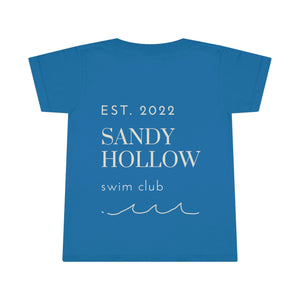 "Sandy Hollow Swim Club" Toddler Tee - Local Swimming Spot Summer Tee