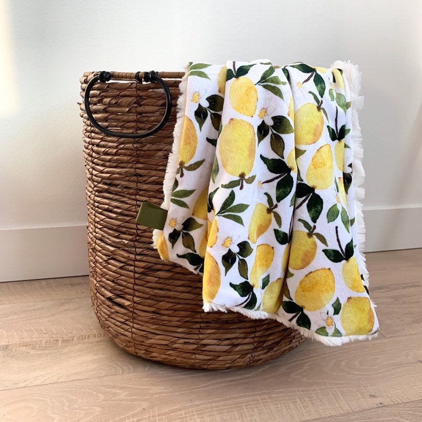 Lemons Baby Blanket