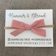 Load image into Gallery viewer, Upcycled Fabric Hair Bows
