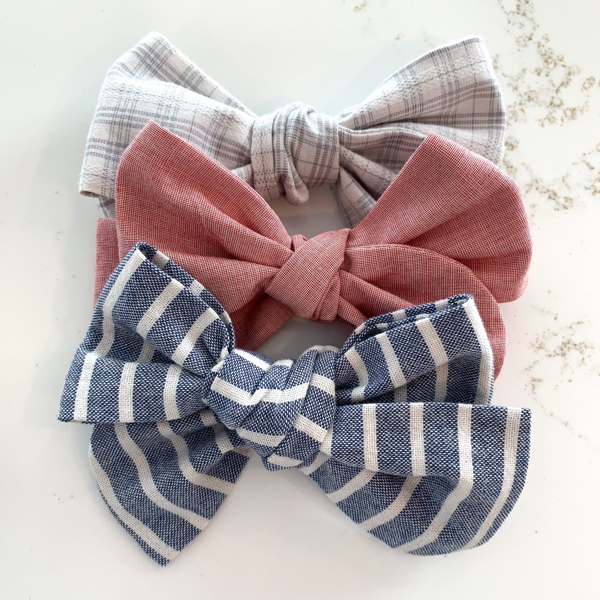 Upcycled Pinwheel Hair Bows – Hammer & Thread
